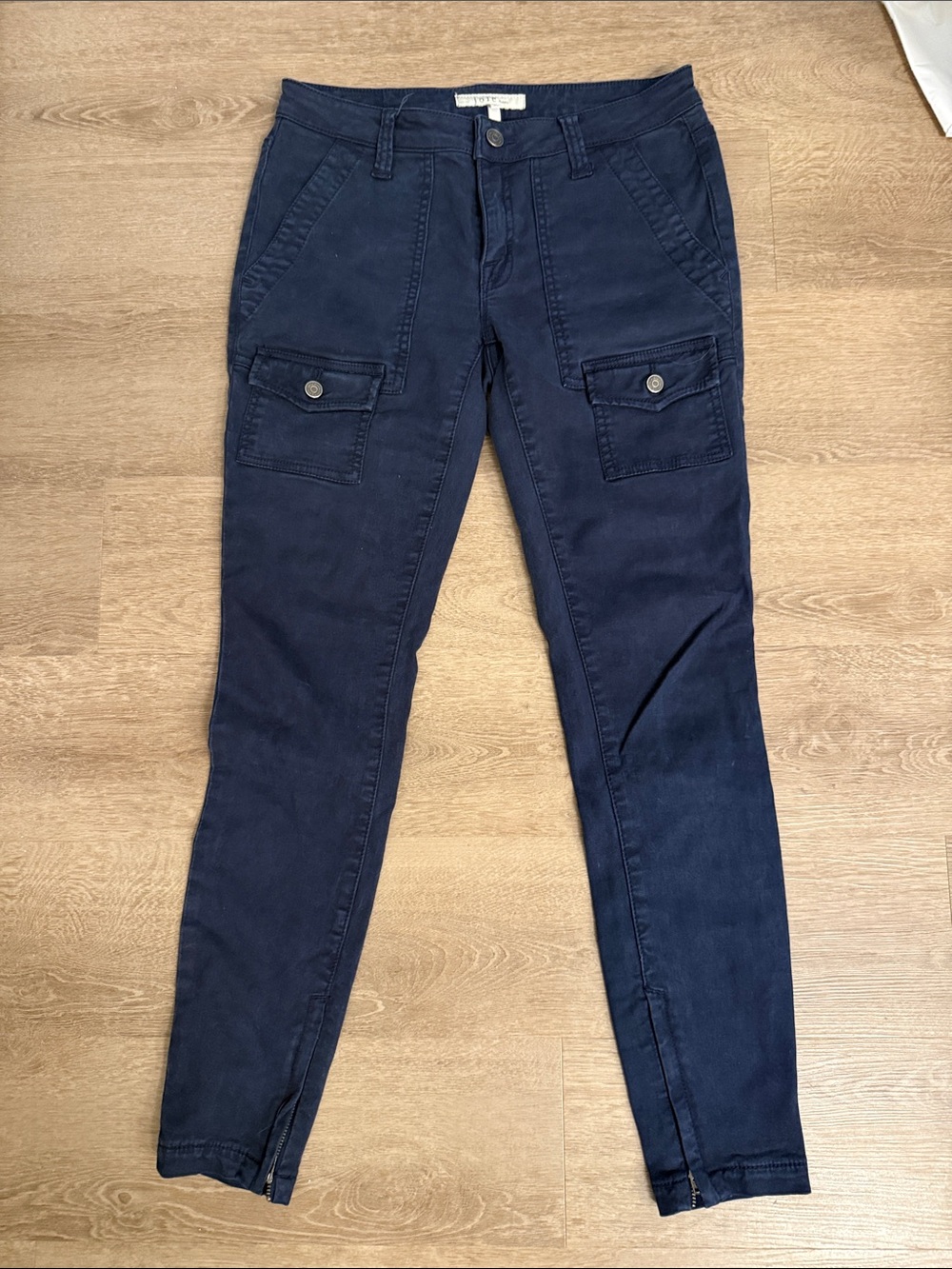 Joie Navy Skinny Cargo Jeans